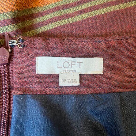 Ann Taylor Loft Petites Wool Blend Skirt Size 10 - Picture 4 of 6